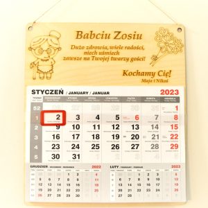 Kalendarz dla Babci wzór nr 2