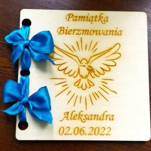 Personalizowana kartka z życzeniami na Bierzmowanie