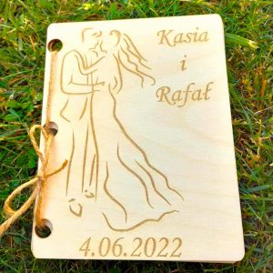 Personalizowana kartka z życzeniami ślubnymi